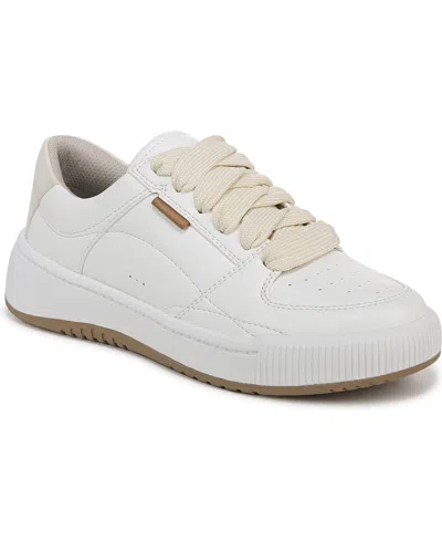Dr. Scholl's Women's Ollie Platform Sneakers In Bright White Faux Leather