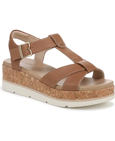 DR. SCHOLL'S WOMEN'S ONCE AGAIN T-STRAP WEDGE SANDALS