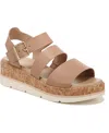 Dr. Scholl's Once Twice Espadrille Sandal In Tawny Brown Faux Leather