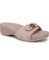 Dr. Scholl's Women's Original Flex Slide Sandals In Blush Pink Suede