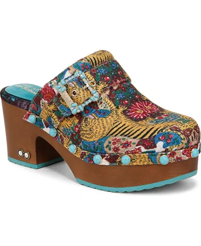 Dr. Scholl's Women's Original Joy Clog Mules In Tiger Multi Fabric