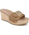 Dr. Scholl's Original Life Wedge Sandal In Tan Leather