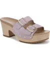 Dr. Scholl's Women's Original Vibe Slide Platform Sandals In Lavender Suede