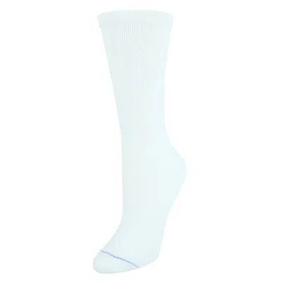 Dr. Scholl's Women's Plus Size Diabetes & Circulatory Crew Socks (4 Pair Pack) In White