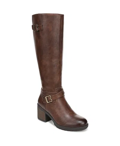 Dr. Scholl's Prairie Zip Tall Boots In Brown