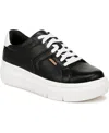 Dr. Scholl's Women's Sadie Platform Sneakers In Black Faux Leather