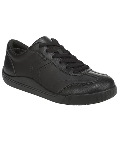 Dr. Scholl's Women's Slip Resistant Round Toe Sneakers In Black
