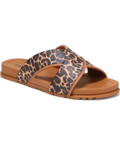 Dr. Scholl's Sun Dreamer Slide Sandal In Animal Print