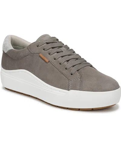 Dr. Scholl's Women's Take Time Lace Up Platform Sneakers In Gray