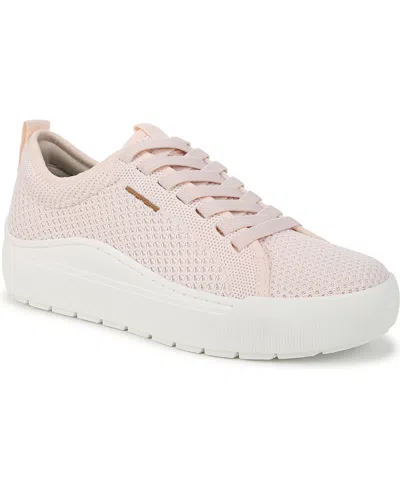 Dr. Scholl's Time Off Sneaker In Petal Pink Faux Leather