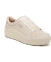 Dr. Scholl's Time Off Sneaker In Beige Faux Leather
