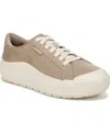 Dr. Scholl's Women's Time Off Lace Up Platform Sneakers In Taupe Fabric