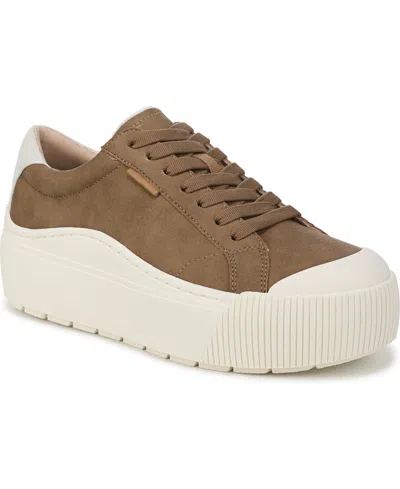 Dr. Scholl's Women's Time Off Max Platform Sneakers In Brown