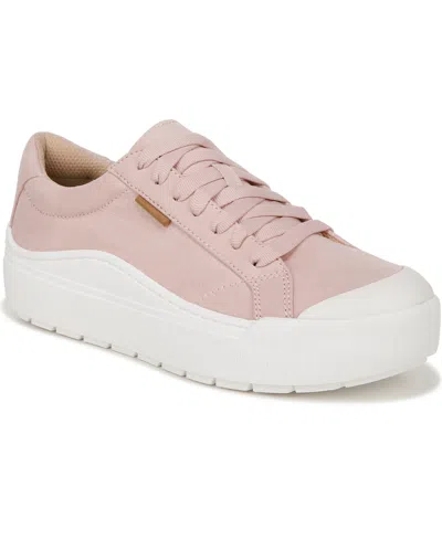 Dr. Scholl's Women's Time Off Platform Sneakers In Sepia Rose Fabric