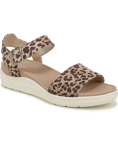 Dr. Scholl's Women's Time Off Sky Strappy Sandals In Gold