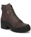 Dr. Scholl's Women's Time Off Up Lace Up Platfform Boots In Brown