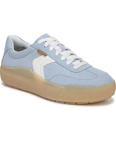 Dr. Scholl's Women's Time Off Win Lace Up Platform Sneakers In Blue