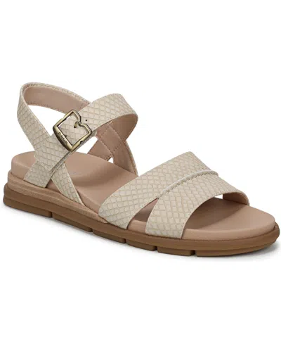 Dr. Scholl's Women's Timeless Fun Open Round Toe Strappy Sandals In Brown