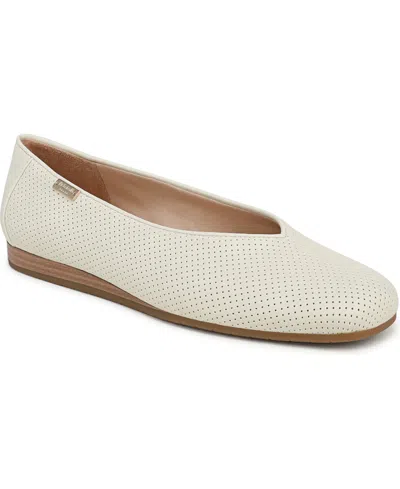Dr. Scholl's Women's Violet Ballerina Slip-on Flats In White
