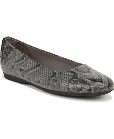 Dr. Scholl's Women's Wexley Flats In Grey Faux Leather