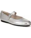 Dr. Scholl's Wexley Mary Jane Ballet Flat In Silver Faux Leather