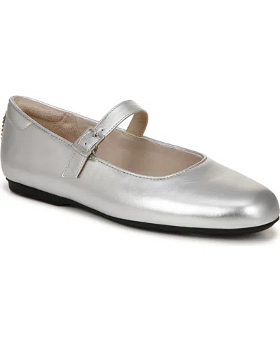Dr. Scholl's Women's Wexley Jane Flats In Silver Faux Leather