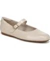 Dr. Scholl's Women's Wexley Mary Jane Ballet Flats In Ivory Beige Faux Leather