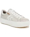 Dr. Scholl's Women's Young And Free Lace Up Platform Sneakers In Light Gold Leather