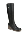Dr. Scholl's Dr. Scholls Womens Joplin Block Heel Riding Tall Boots In Black