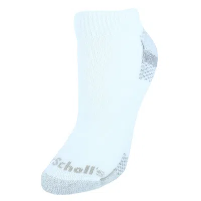 Dr. Scholl's Women's' Low Cut Advanced Relief Socks (2 Pair Pack) In White