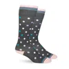 Dr. Segal Polka Dot Cotton Energy Socks In Grey
