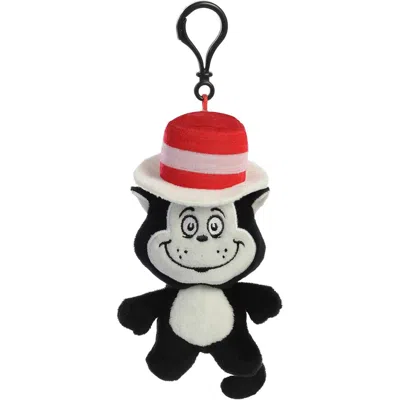Dr. Seuss Aurora  The Cat In The Hat 4-inch Bag Clip Keychain Plush