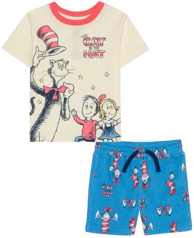 Dr. Seuss Babies' Boys' Toddler 2t-5t The Cat In The Hat T-shirt And Shorts, 2-piece Set In Multi