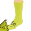 Dr. Seuss Little & Big Kid Unisex 1 Pair Big Kids Grinch Crew Socks In Green