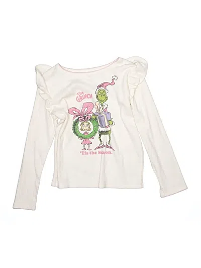 Pre-owned Dr. Seuss Kids' Long Sleeve T-shirt In White