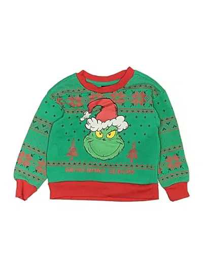 Pre-owned Dr. Seuss Kids' Pullover Sweater In Green