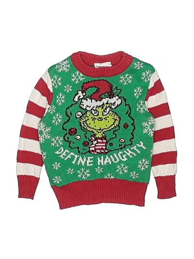 Pre-owned Dr. Seuss Babies' Pullover Sweater In Green