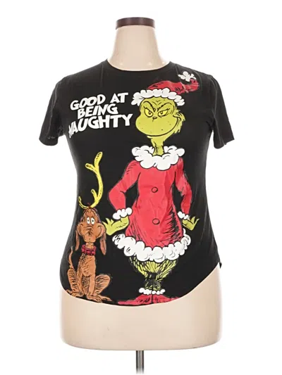 Pre-owned Dr. Seuss Short Sleeve T-shirt In Black