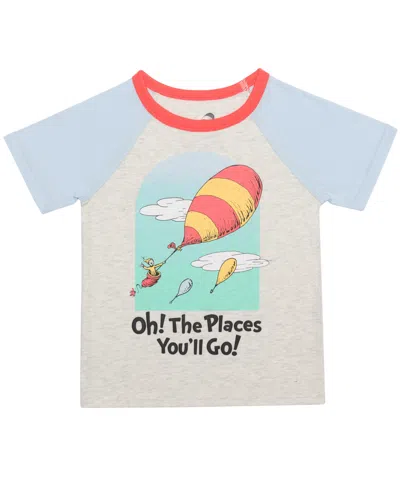 Dr. Seuss Babies' Toddler Boys Short Sleeve T-shirt In Oatmeal Heather
