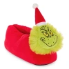 Dr. Seuss Womens Grinch Slip-on Slippers In Red