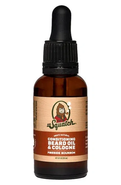 Dr. Squatch Fireside Bourbon Conditioning Beard Oil & Cologne In Transparent