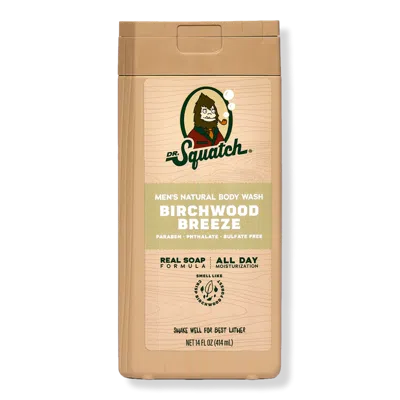 Dr. Squatch Men's Natural Body Wash - Birchwood Breeze In Transparent