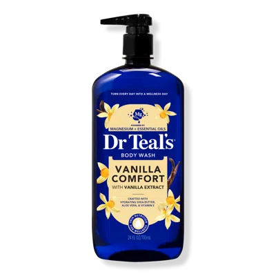 Dr Teal's Body Wash With Pure Epsom Salt, Vanilla Comfort