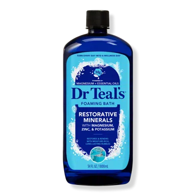 Dr Teal's Foaming Bath With Pure Epsom Salt, Restorative Minerals With Magnesium, Potassium & Zinc