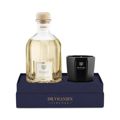 Dr Vranjes Firenze Holiday Gift Box 250ml Ambra Diffuser With Candle In Multi