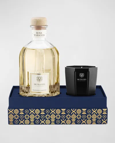 Dr Vranjes Firenze Rosa Tabacco Diffuser + Onyx Candle Gift Box In Multi
