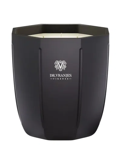 Dr Vranjes Firenze Rosa Tabacco M Scented Candle (500g) In Black
