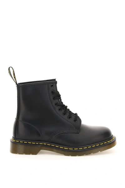 Dr. Martens 1460 Smooth Leather Combat Boots In Black (black)