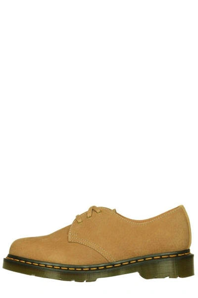 Dr. Martens' 1461 Lace-up Oxford Shoes In Savannah Tan Tumbled Nubuck