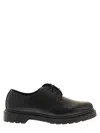 Dr. Martens' Scarpa Stringata 1461 Mono Black Smooth In Black